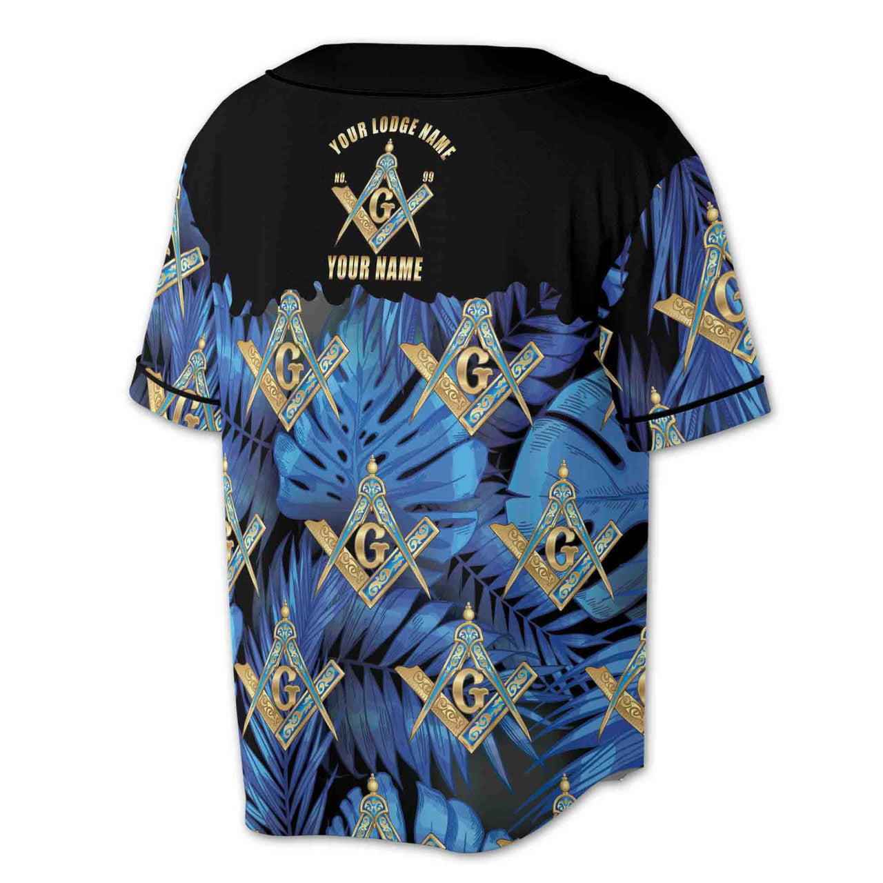 Custom Personalized Freemasonry Master Mason Tropical Palm Tree Baseball Jersey S-5XL - FUKAMASONIC