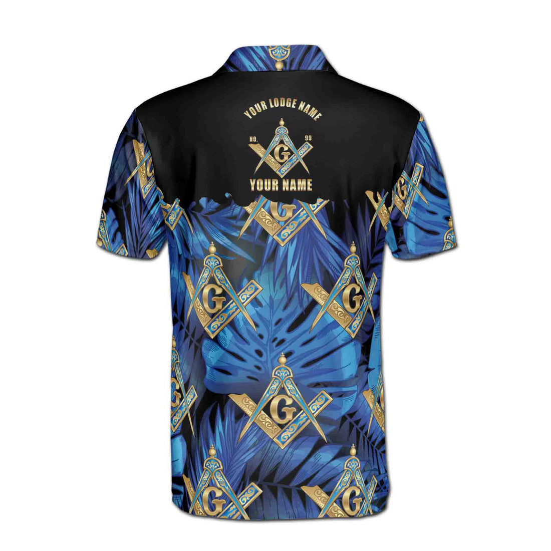 Custom Personalized Freemasonry Master Mason Tropical Palm Tree Men's Polo Shirt S-5XL - FUKAMASONIC