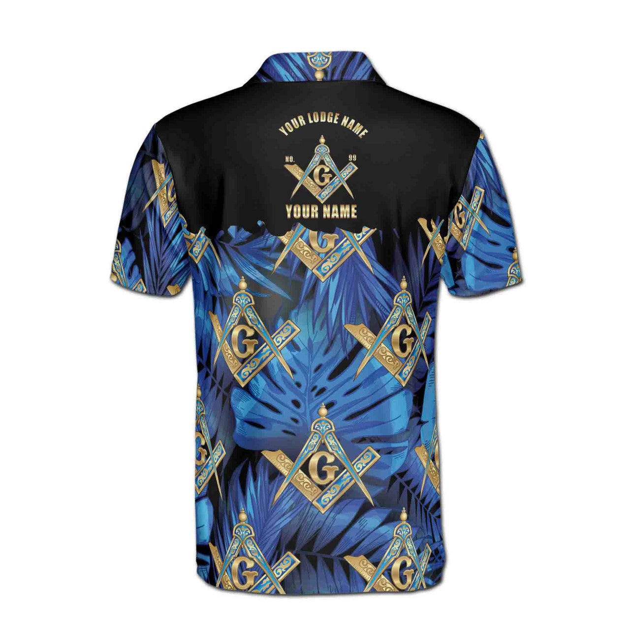 Custom Personalized Freemasonry Master Mason Tropical Palm Tree Men's Polo Shirt S-5XL - FUKAMASONIC