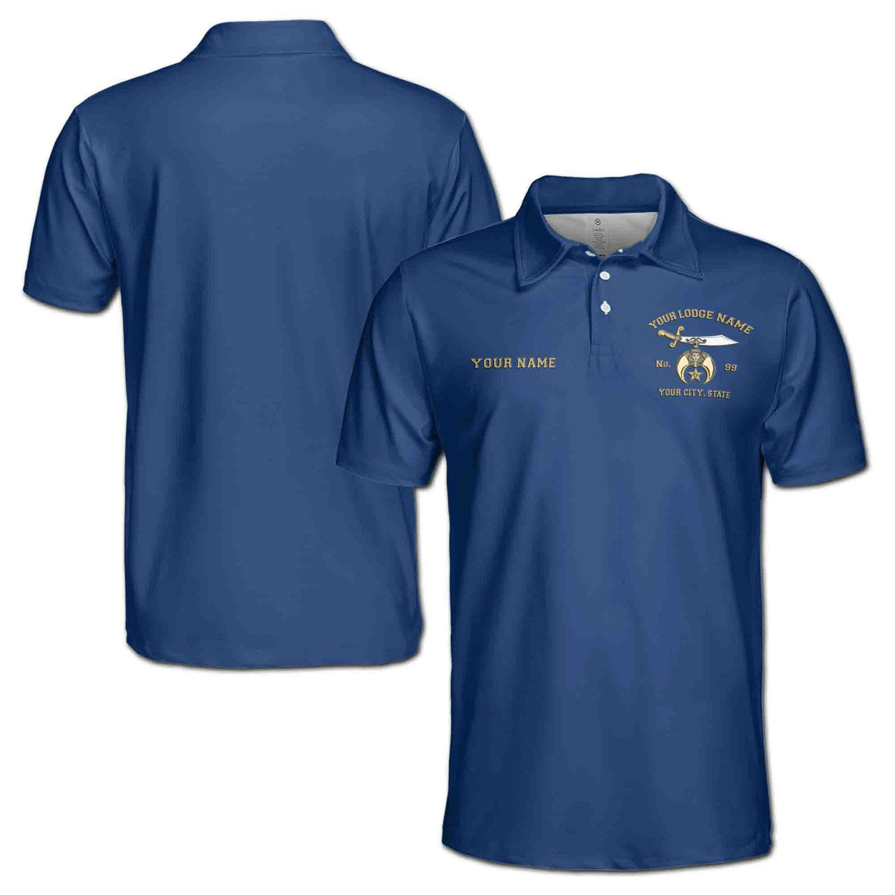 Customized Noble Shriners Proud To be A Shriner Men's Polo Shirt S-5XL - FUKAMASONIC