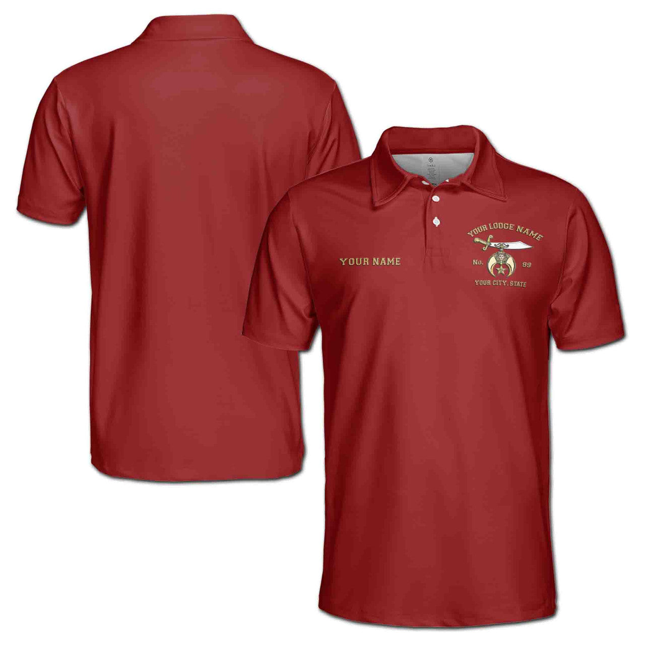 Customized Noble Shriners Proud To be A Shriner Men's Polo Shirt S-5XL - FUKAMASONIC