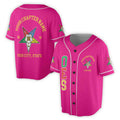 Custom Name Order of the Eastern Star OES Pentagon Down AF&AM Unisex Baseball Jersey S-5XL - FUKAMASONIC