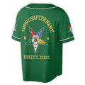 Custom Name Order of the Eastern Star OES Pentagon Down AF&AM Unisex Baseball Jersey S-5XL - FUKAMASONIC