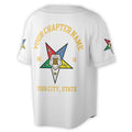Custom Name Order of the Eastern Star OES Pentagon Down AF&AM Unisex Baseball Jersey S-5XL - FUKAMASONIC