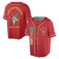 Custom Name Order of the Eastern Star OES Pentagon Up PHA Unisex Baseball Jersey S-5XL - FUKAMASONIC