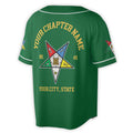 Custom Name Order of the Eastern Star OES Pentagon Up PHA Unisex Baseball Jersey S-5XL - FUKAMASONIC