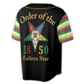 Custom Name Chapter Order of the Eastern Star Masonic OES Unisex Baseball Jersey S-5XL - FUKAMASONIC
