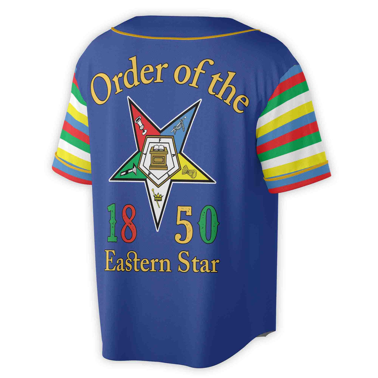 Custom Name Chapter Order of the Eastern Star Masonic OES Unisex Baseball Jersey S-5XL - FUKAMASONIC