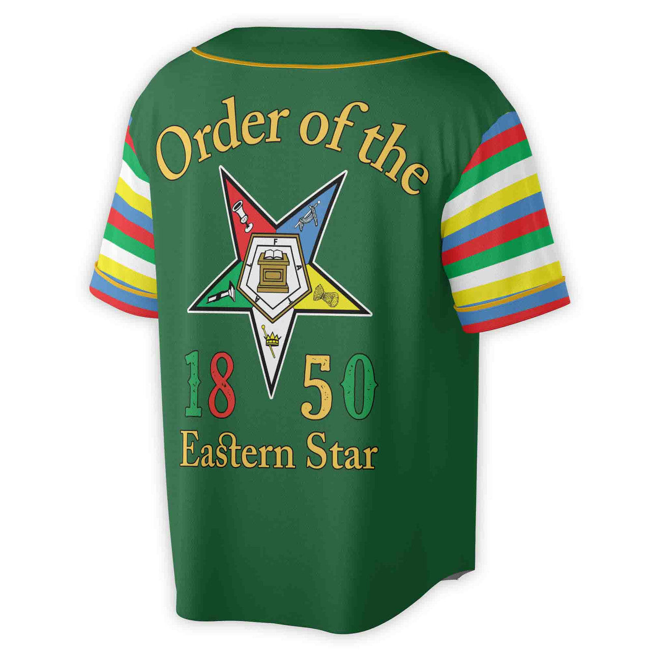 Custom Name Chapter Order of the Eastern Star Masonic OES Unisex Baseball Jersey S-5XL - FUKAMASONIC