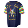 Custom Name Chapter Order of the Eastern Star Masonic OES Unisex Baseball Jersey S-5XL - FUKAMASONIC