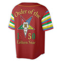 Custom Name Chapter Order of the Eastern Star Masonic OES Unisex Baseball Jersey S-5XL - FUKAMASONIC