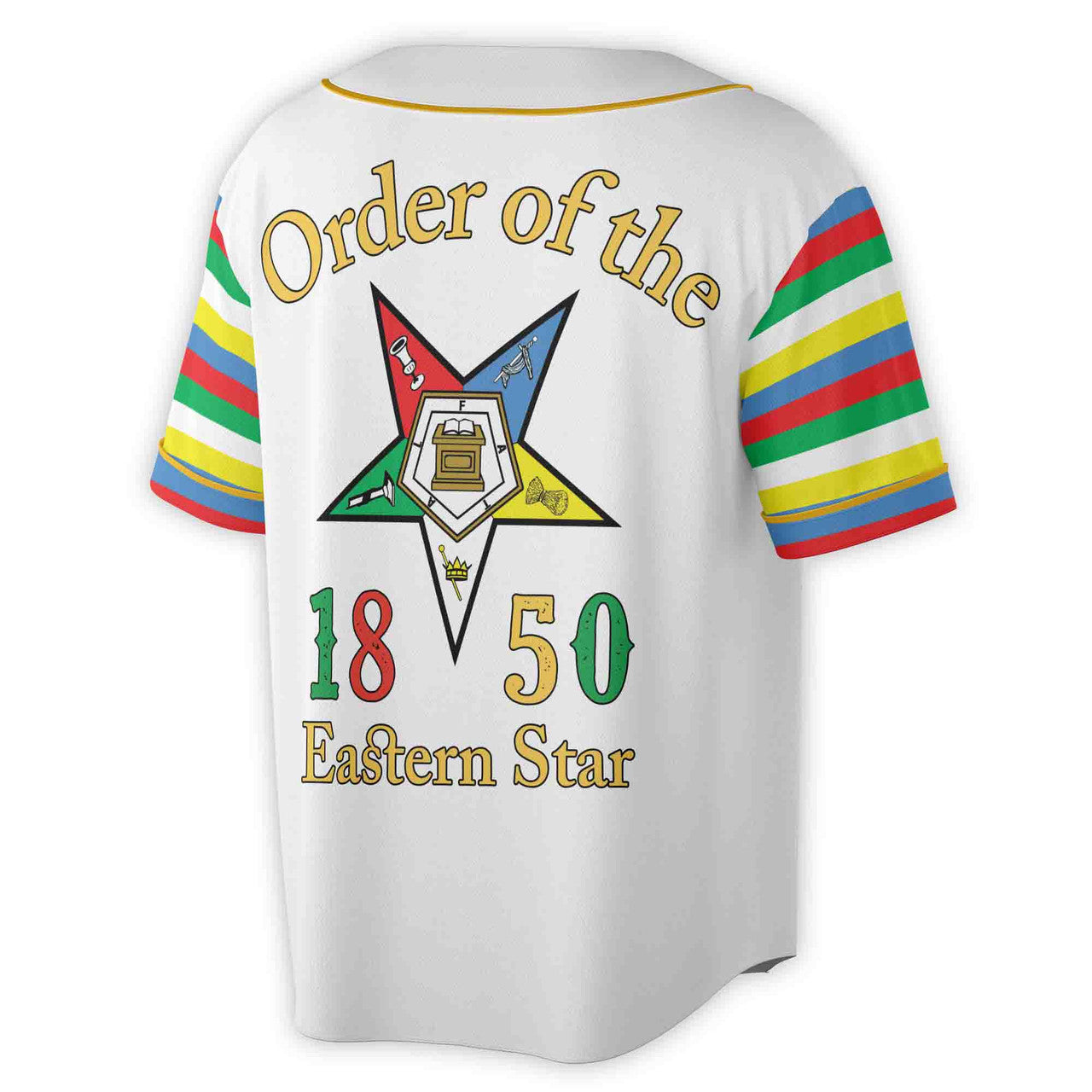Custom Name Chapter Order of the Eastern Star Masonic OES Unisex Baseball Jersey S-5XL - FUKAMASONIC