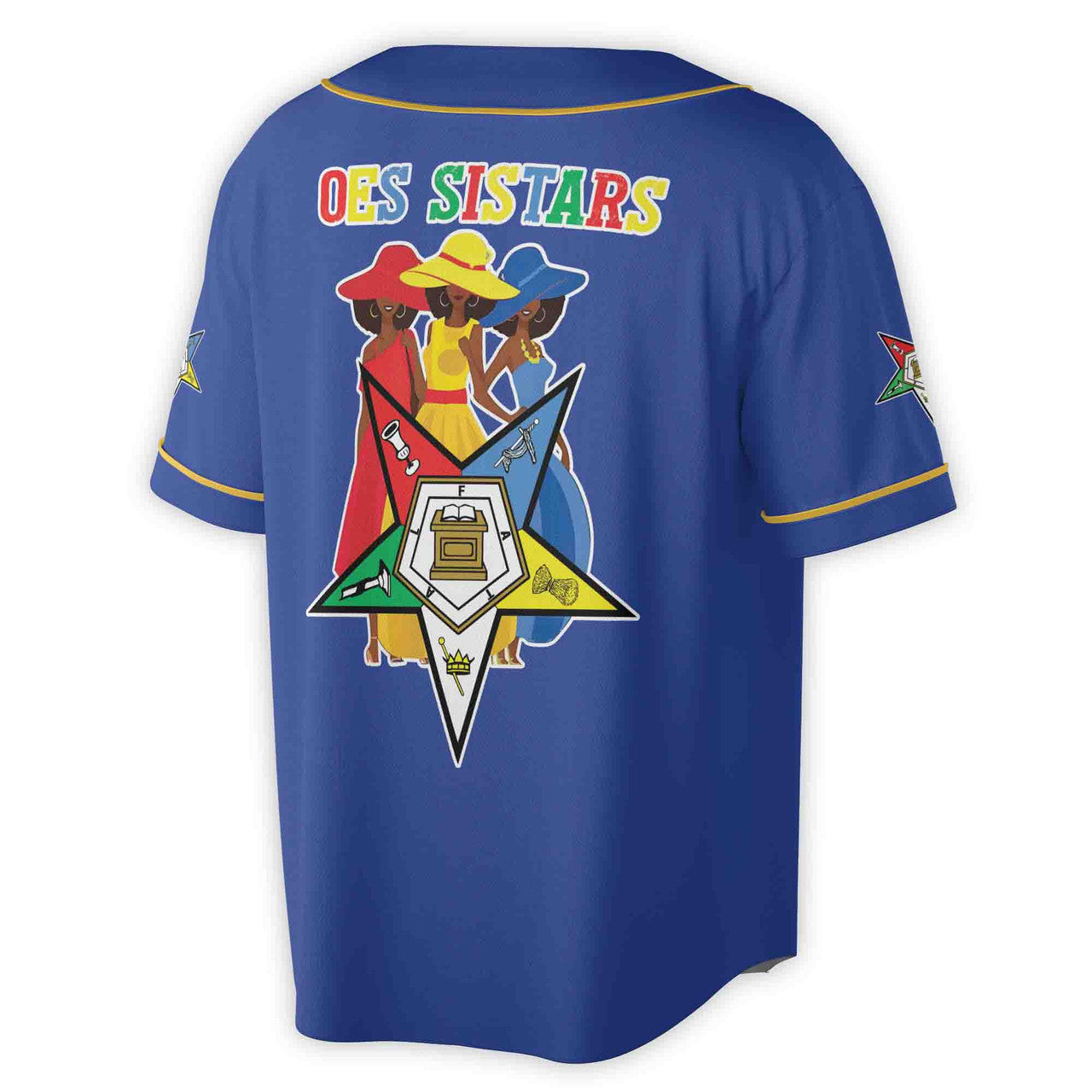 Custom Name Chapter Name OES Sistars Order Of The Eastern Star Baseball Jersey - FUKAMASONIC
