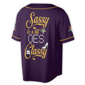 Custom Name Chapter Name OES Sassy and Classy Unisex Baseball Jersey S-5XL - FUKAMASONIC