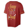 Custom Name Chapter Name OES Sassy and Classy Unisex Baseball Jersey S-5XL - FUKAMASONIC