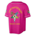 Custom Name Order of the Eastern Star Past Matron OES Gavel Unisex Baseball Jersey S-5XL - FUKAMASONIC