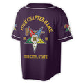 Custom Name Order of the Eastern Star Past Matron OES Gavel Unisex Baseball Jersey S-5XL - FUKAMASONIC