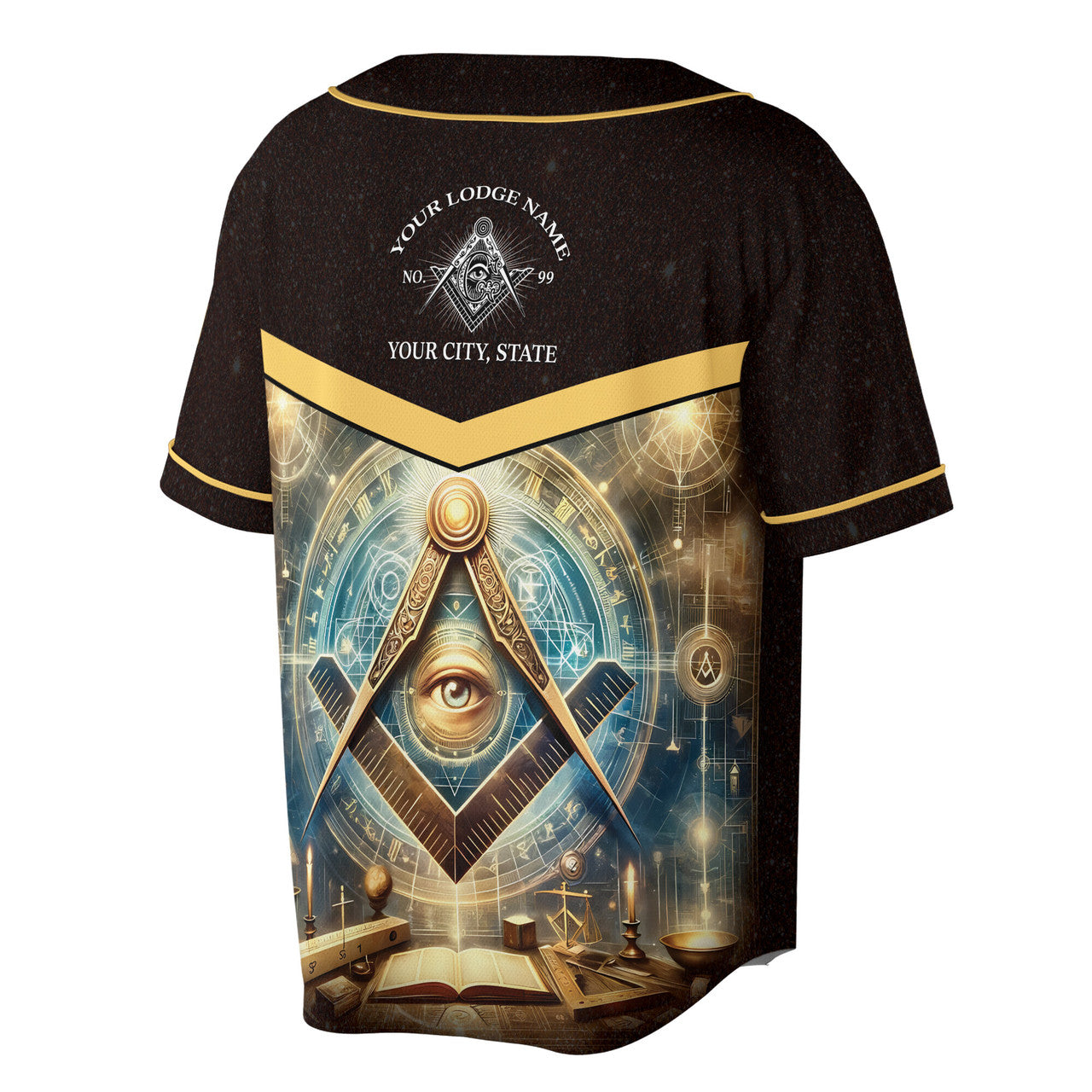 Personalized Master Mason Freemasonry Mystic Baseball Jersey S-5XL - FUKAMASONIC