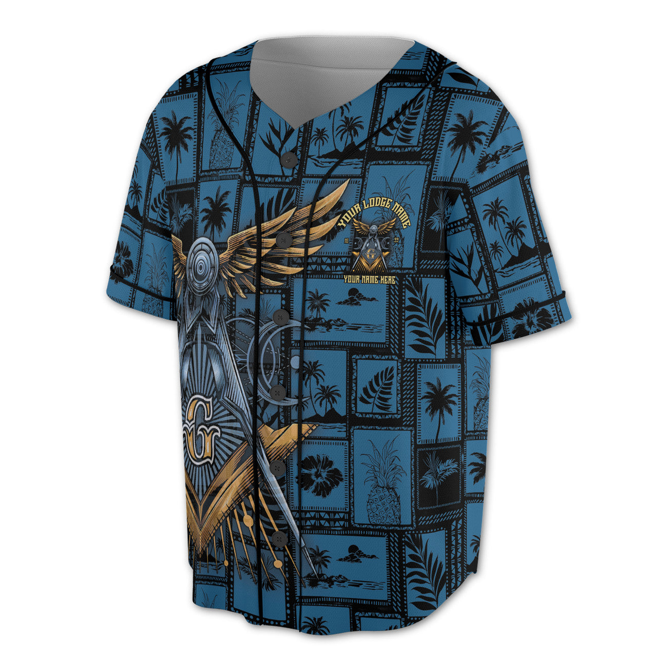Customized Freemasonry Masonic Vintage Picture Baseball Jersey S-5XL - FUKAMASONIC