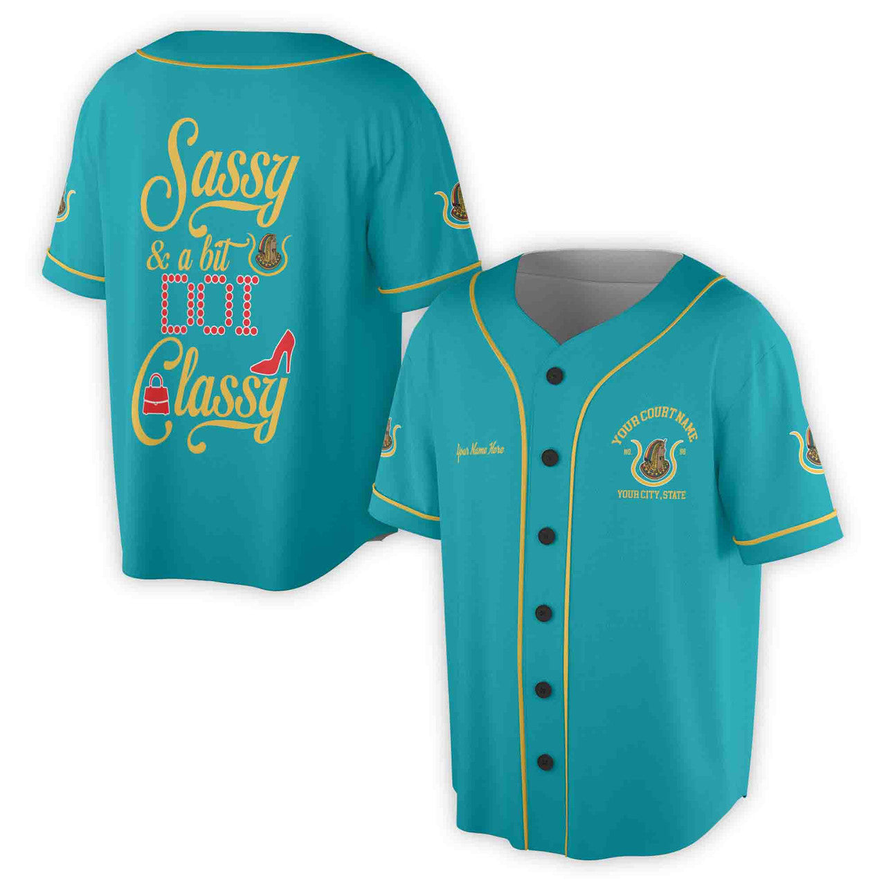 Custom Name Court Name Daughters Ancient Egypt Sassy and Classy Unisex Baseball Jersey S-5XL - FUKAMASONIC