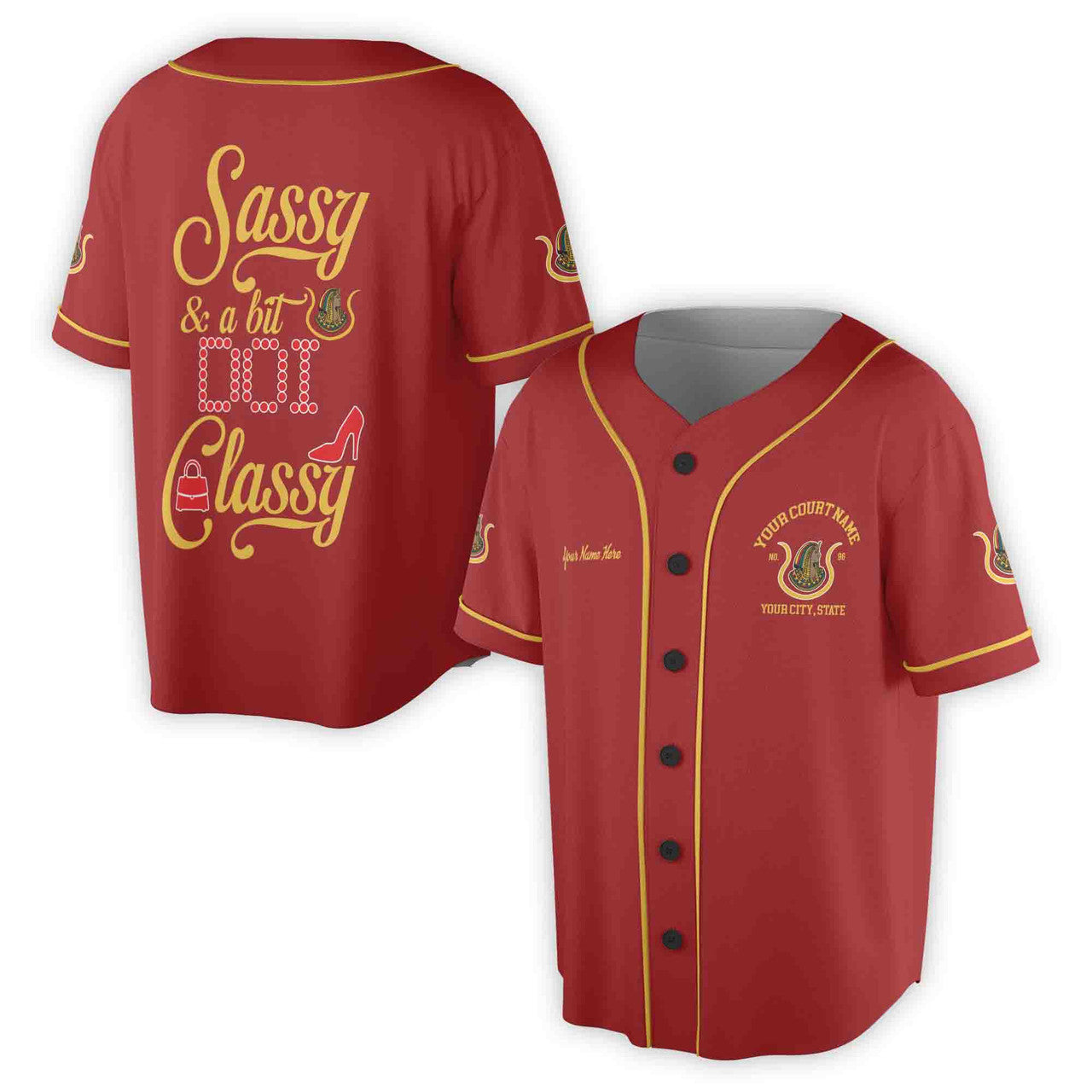 Custom Name Court Name Daughters Ancient Egypt Sassy and Classy Unisex Baseball Jersey S-5XL - FUKAMASONIC