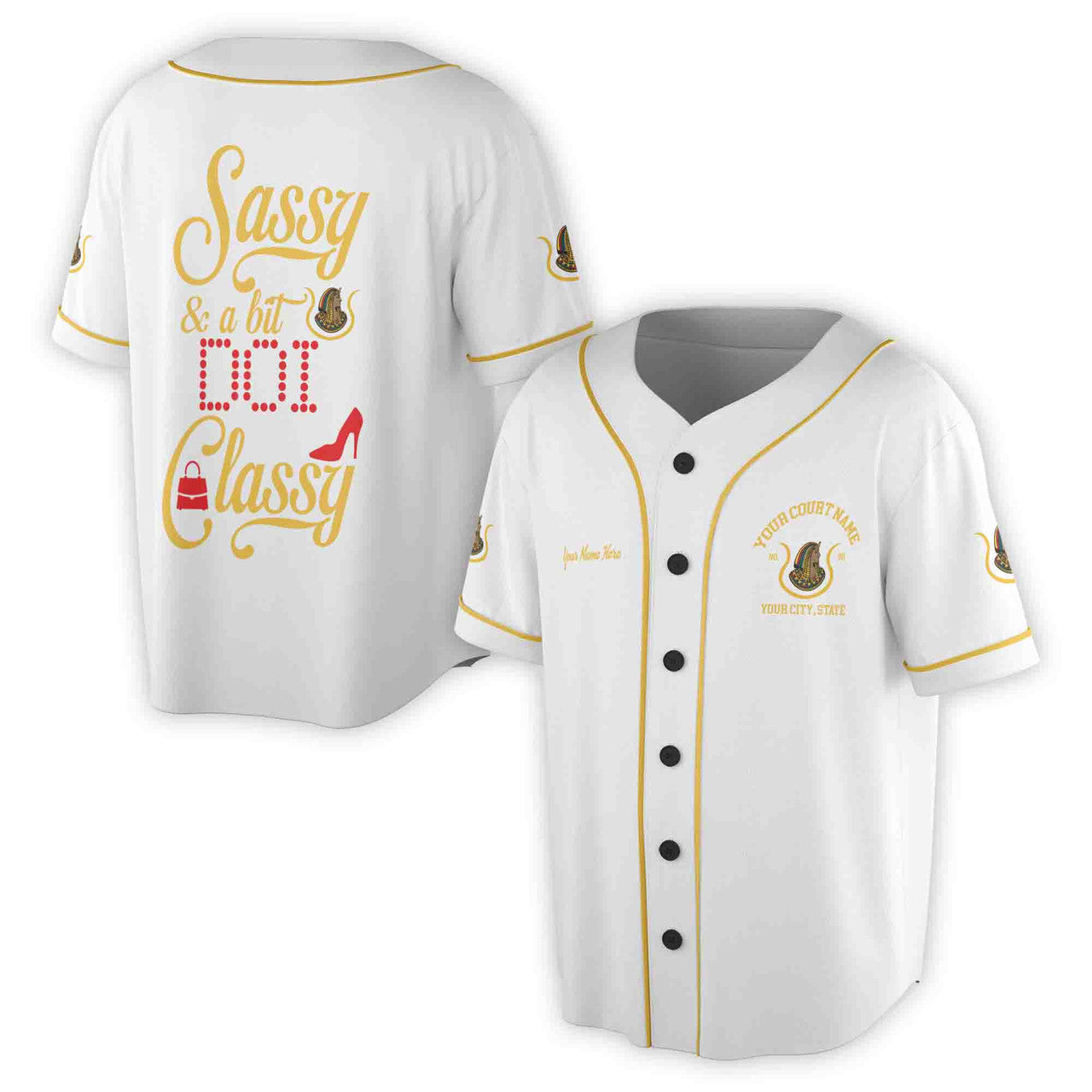 Custom Name Court Name Daughters Ancient Egypt Sassy and Classy Unisex Baseball Jersey S-5XL - FUKAMASONIC
