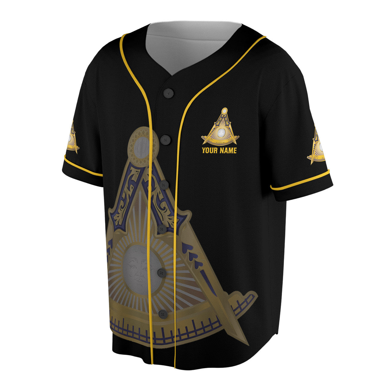 Customized Freemasonry Past Master Masonic Multi-color Baseball Jersey S-5XL - FUKAMASONIC