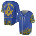 Customized Blue Lodge Master Mason Mansonic Baseball Jersey S-5XL - FUKAMASONIC