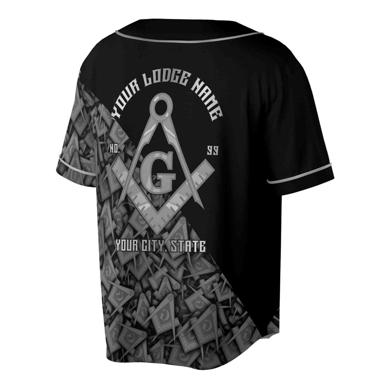Customized Masonry Master Mason Multi-color Baseball Jersey S-5XL - FUKAMASONIC