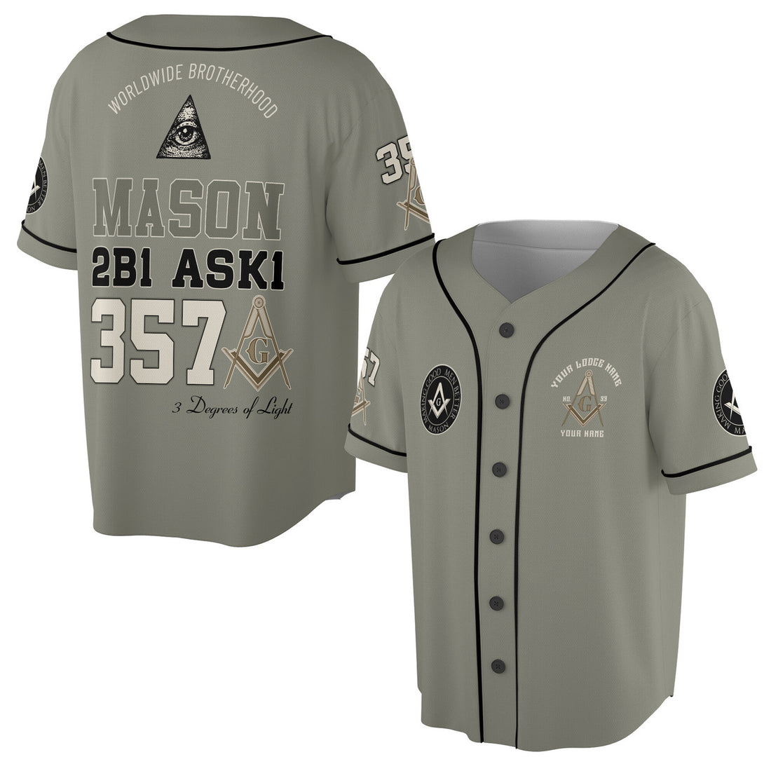 Customized Name Mason Making Good Man Better 357 Baseball Jesey S-5XL