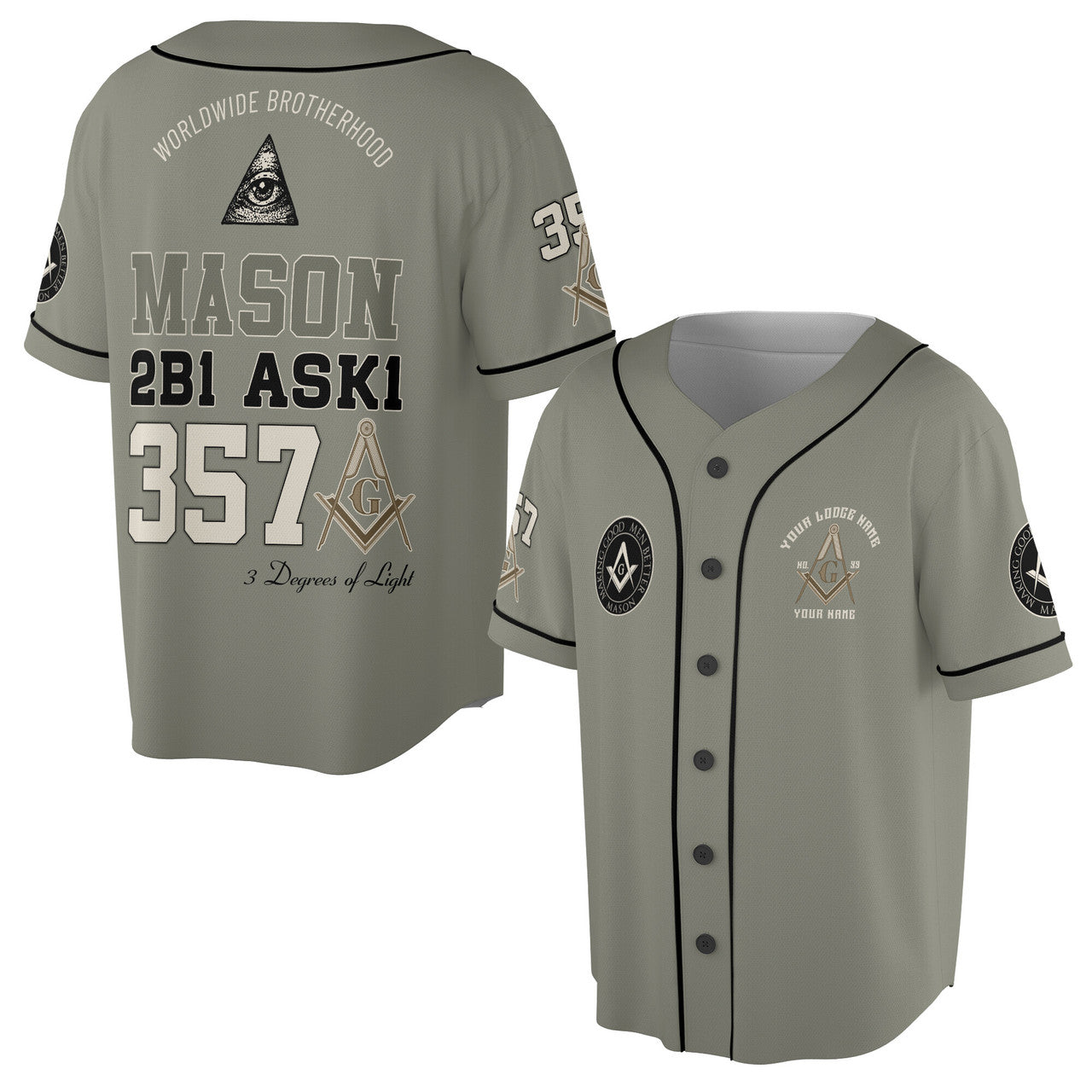 Customized Name Mason Making Good Man Better 357 Baseball Jesey S-5XL