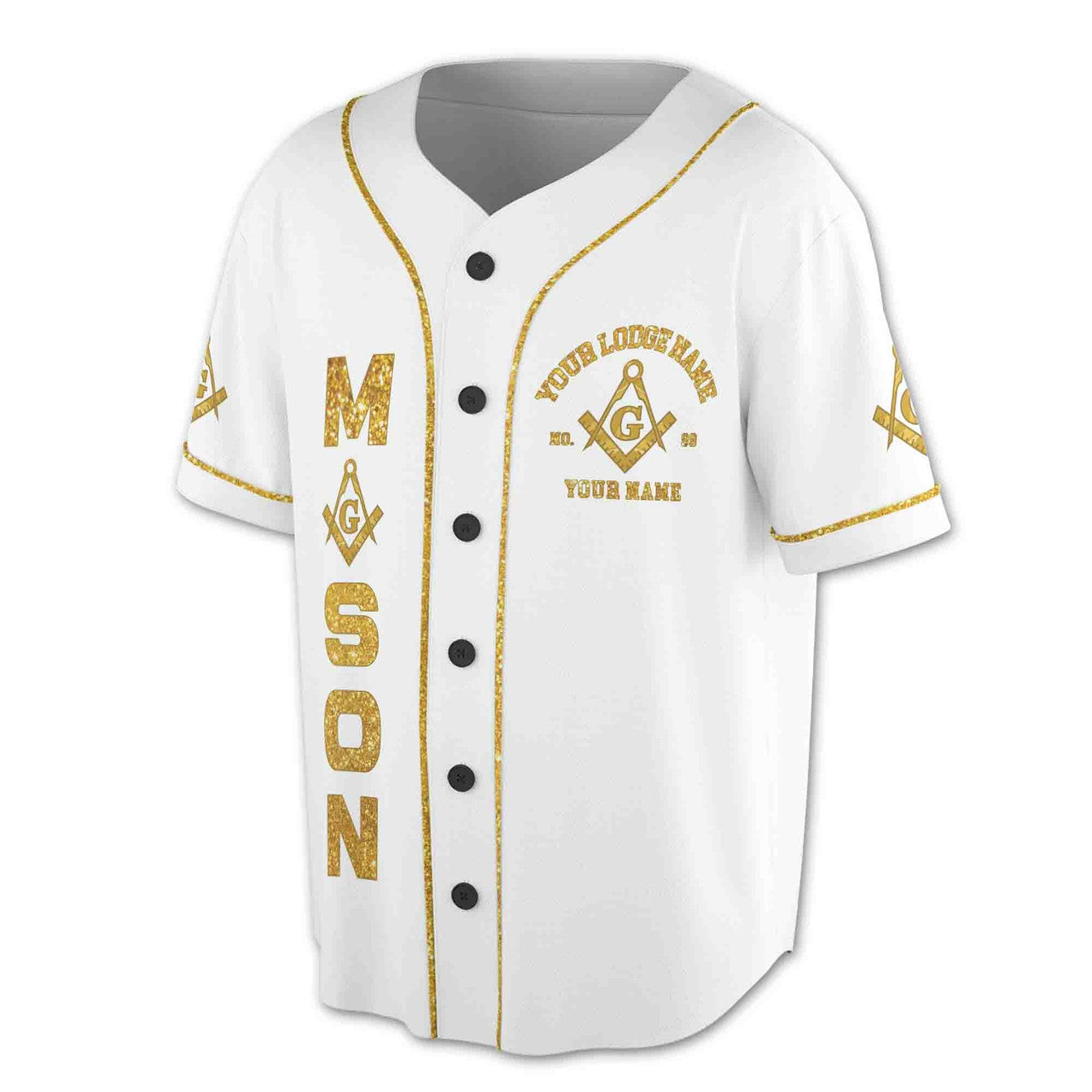 Customized Mason Prince Hall F&A.M Baseball Jersey S-5XL - FUKAMASONIC