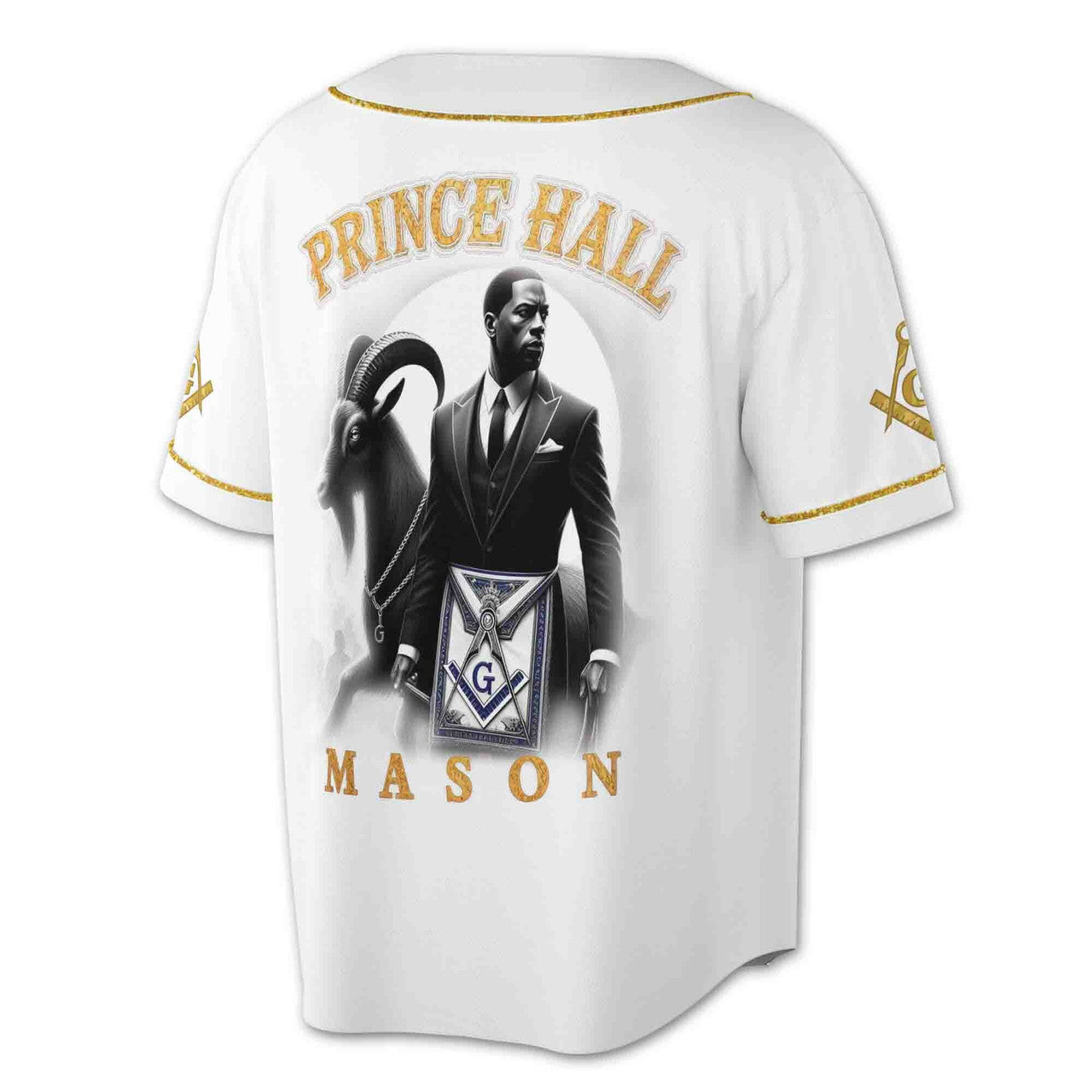 Customized Masonic PHA Riding The Goat Baseball Jersey S-5XL - FUKAMASONIC
