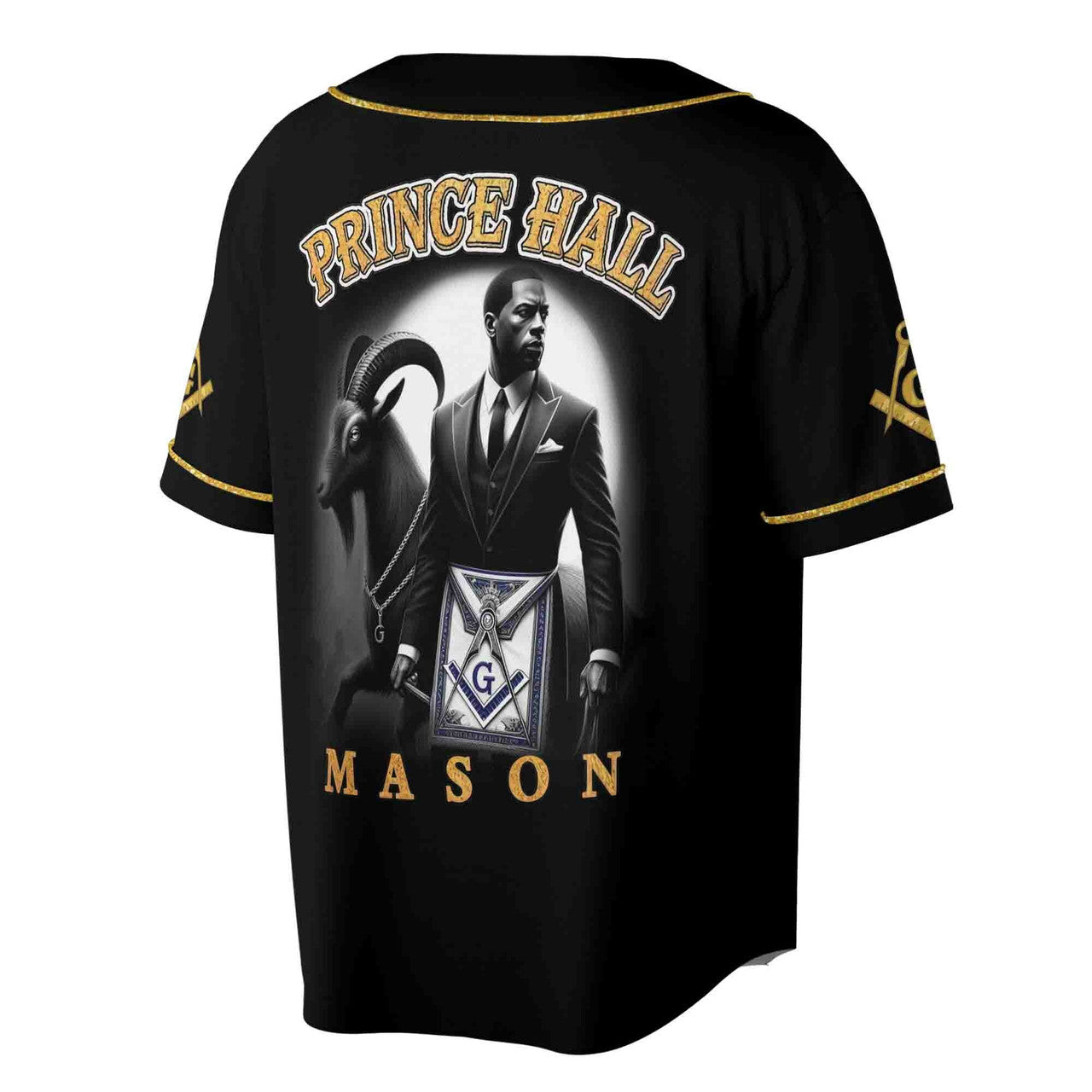 Customized Masonic PHA Riding The Goat Baseball Jersey S-5XL - FUKAMASONIC