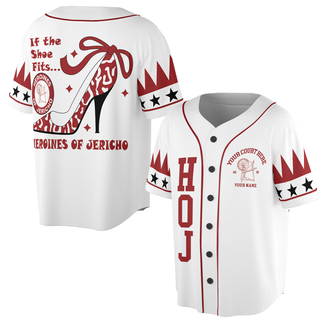 Customized Heroines of Jericho HOJ Sisterhood Baseball Jersey S-5XL - FUKAMASONIC