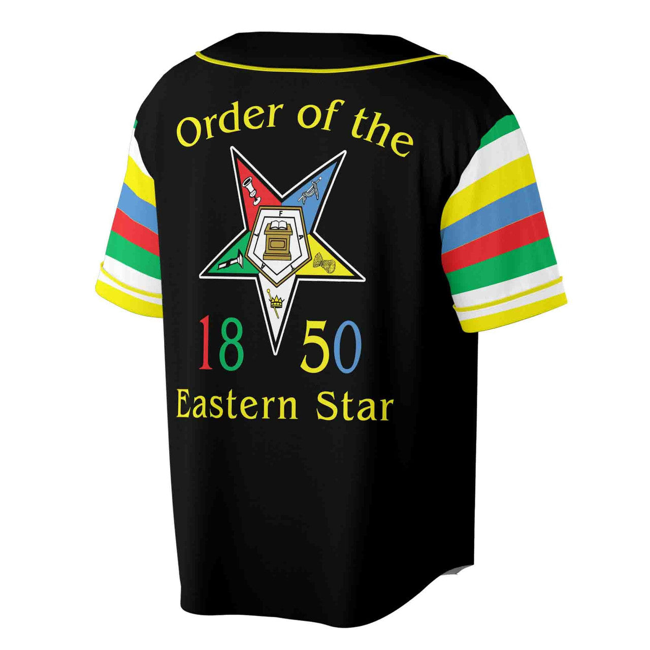 Personalized Order of the Eastern Star OES 1850 Baseball Jersey S-5XL - FUKAMASONIC