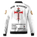 Customized Commandery Sir Knight Freemasonry Knights Templar Bomber Jacket S-5XL - FUKAMASONIC