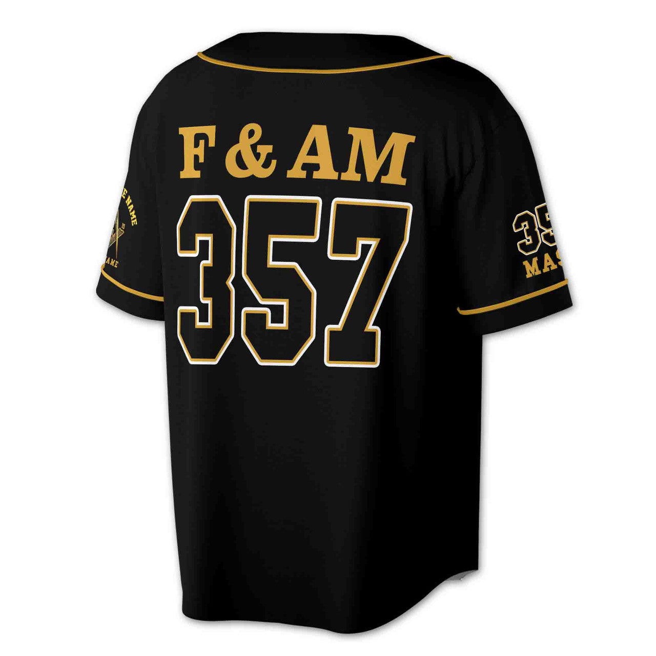 Custom Lodge, Number And Name Freemasonry Prince Hall 357 F&AMC 3D Baseball Jersey Size S-5XL - FUKAMASONIC