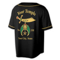 Custom Your Temple Name Noble Shriners 3D Baseball Jersey Size S-5XL - FUKAMASONIC