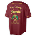 Custom Your Temple Name Noble Shriners 3D Baseball Jersey Size S-5XL - FUKAMASONIC
