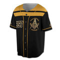 Custom Lodge, Number And Name Freemasonry Mason 3D Baseball Jersey Size S-5XL - FUKAMASONIC