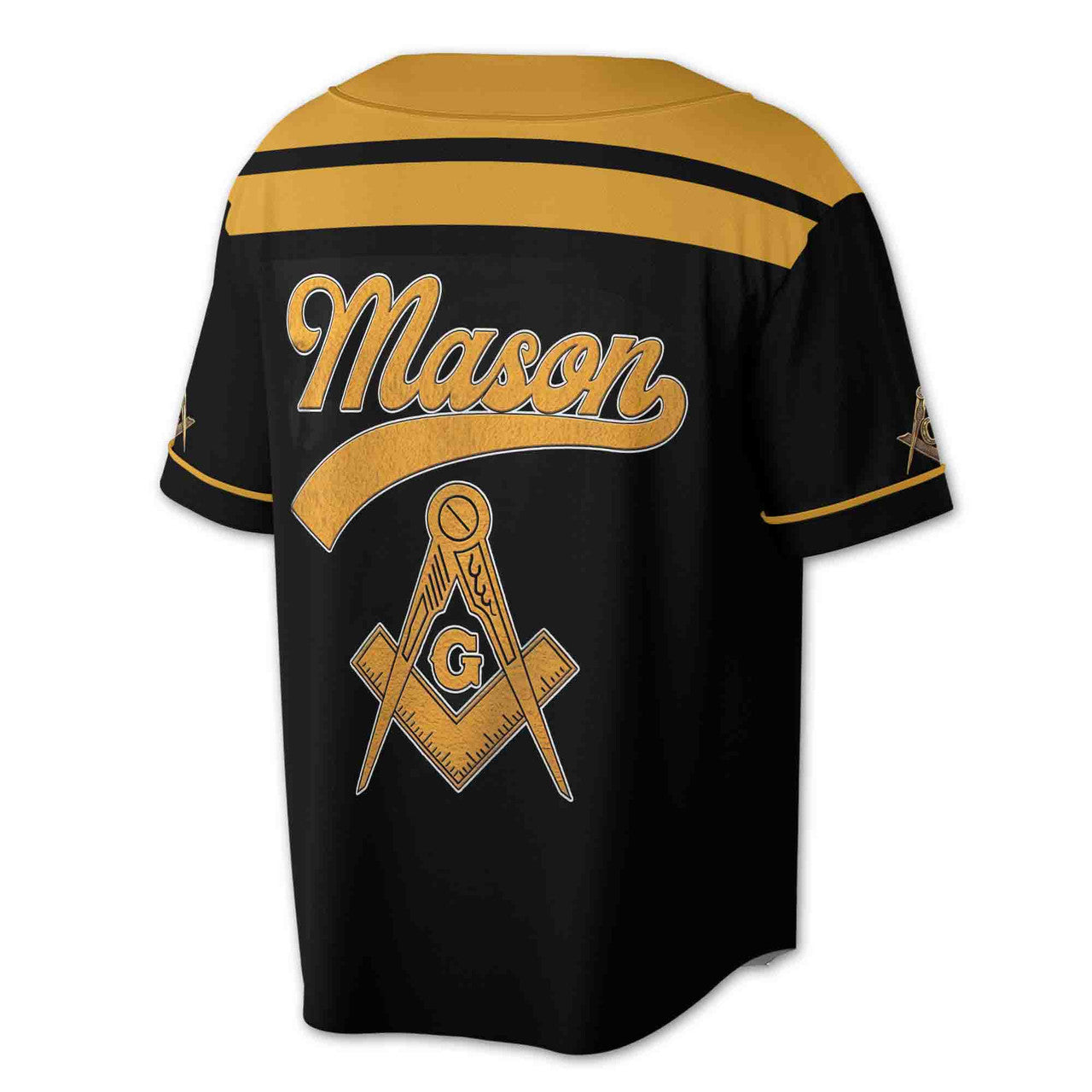 Custom Lodge, Number And Name Freemasonry Mason 3D Baseball Jersey Size S-5XL - FUKAMASONIC