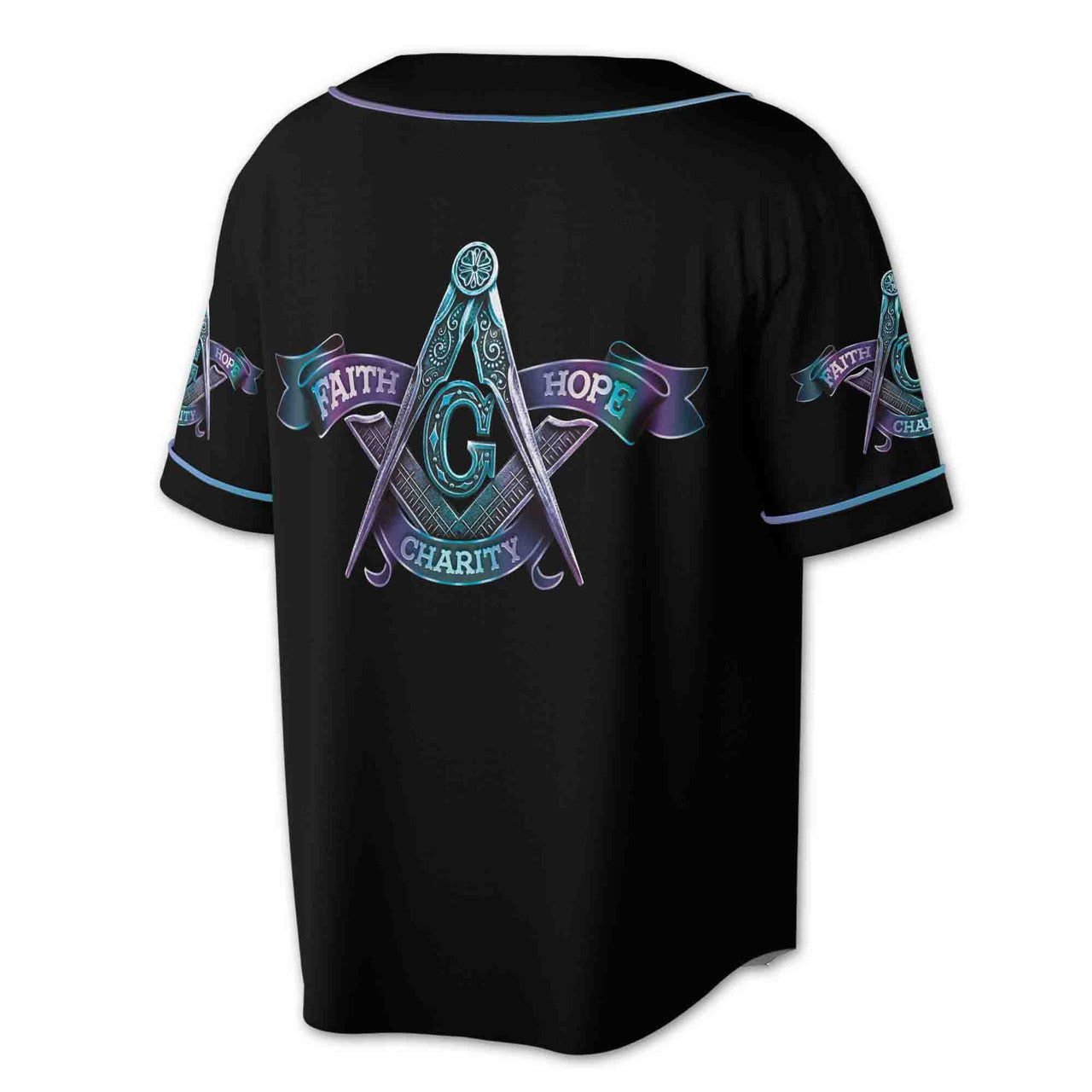 Custom Lodge Name Number AF.AM Mason -Baseball Shirt 19 3D Baseball Jersey Size S-5XL - FUKAMASONIC