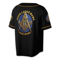 Freemason Symbol Custom Name Lodge Name Number 3D Baseball Jersey Size S-5XL - FUKAMASONIC