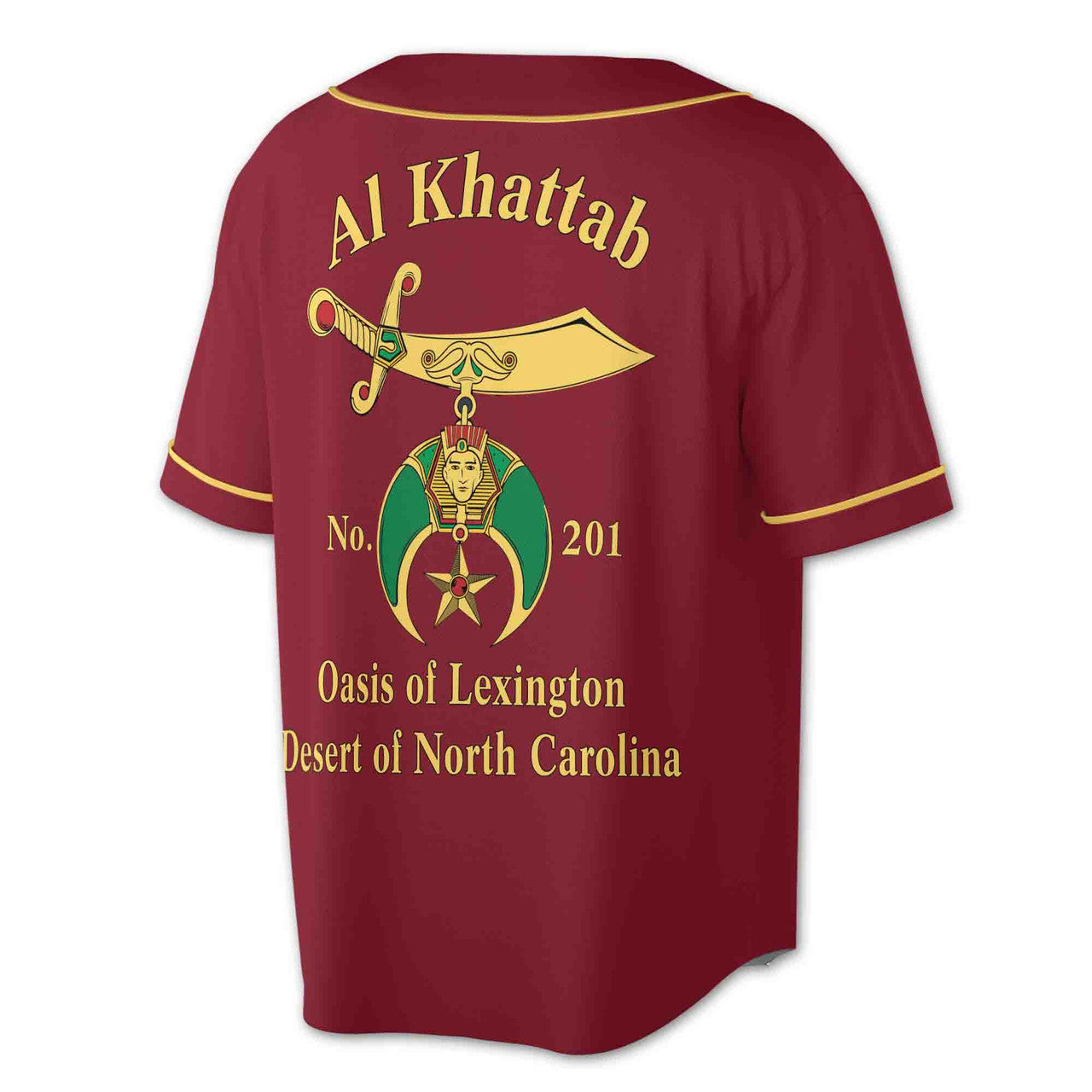 Personalized Shriners Temle Name Nobles Masonic 3D Baseball Jersey Size S-5XL - FUKAMASONIC