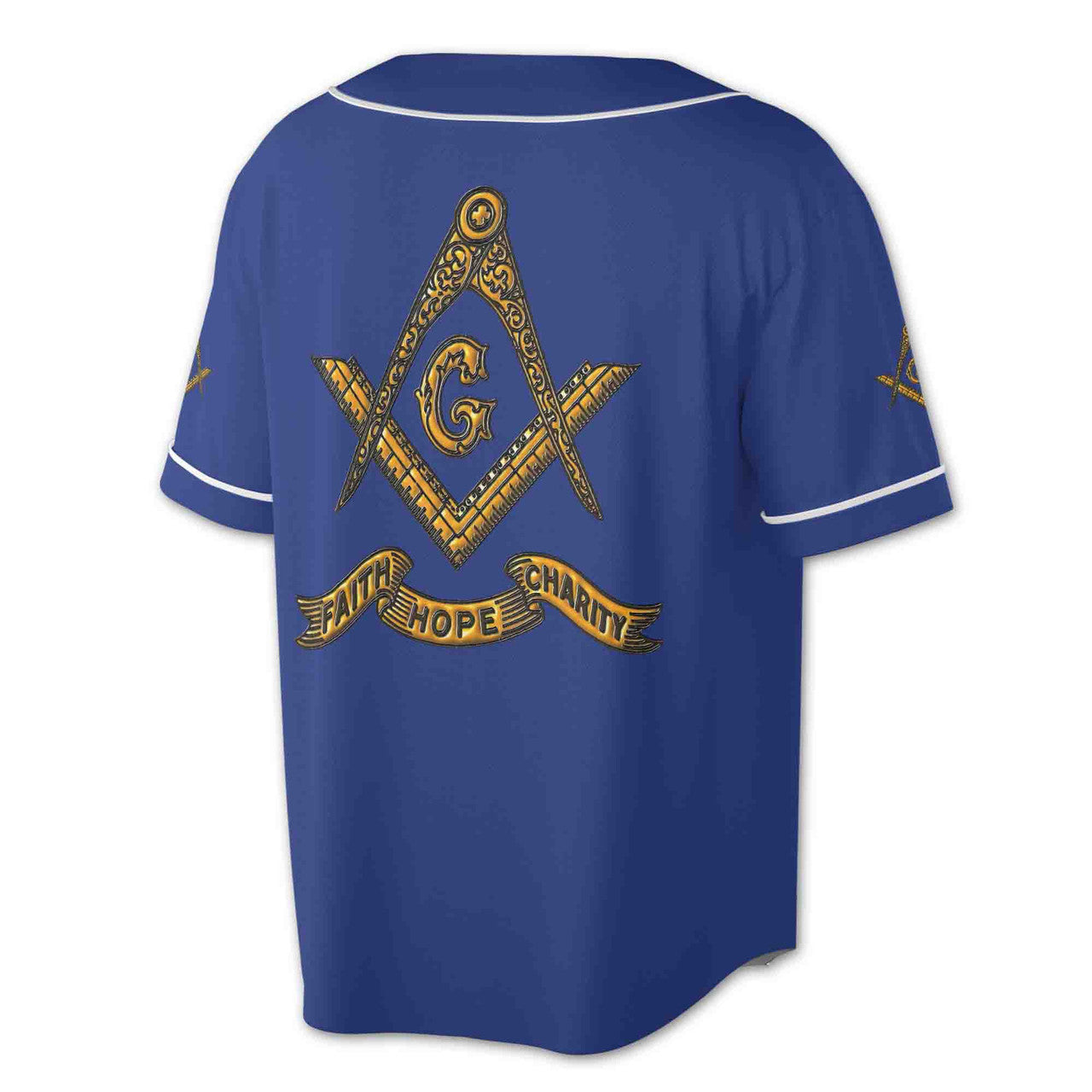 Customize Freemason Lodge Name, Number, Name Custom Baseball Jersey S-5XL - FUKAMASONIC