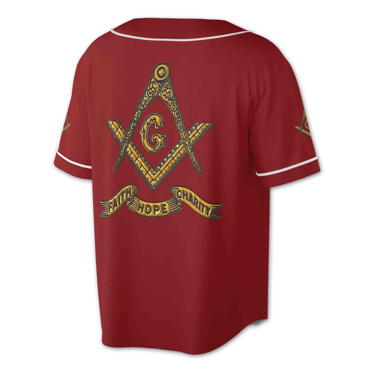 Customize Freemason Lodge Name, Number, Name Custom Baseball Jersey S-5XL - FUKAMASONIC