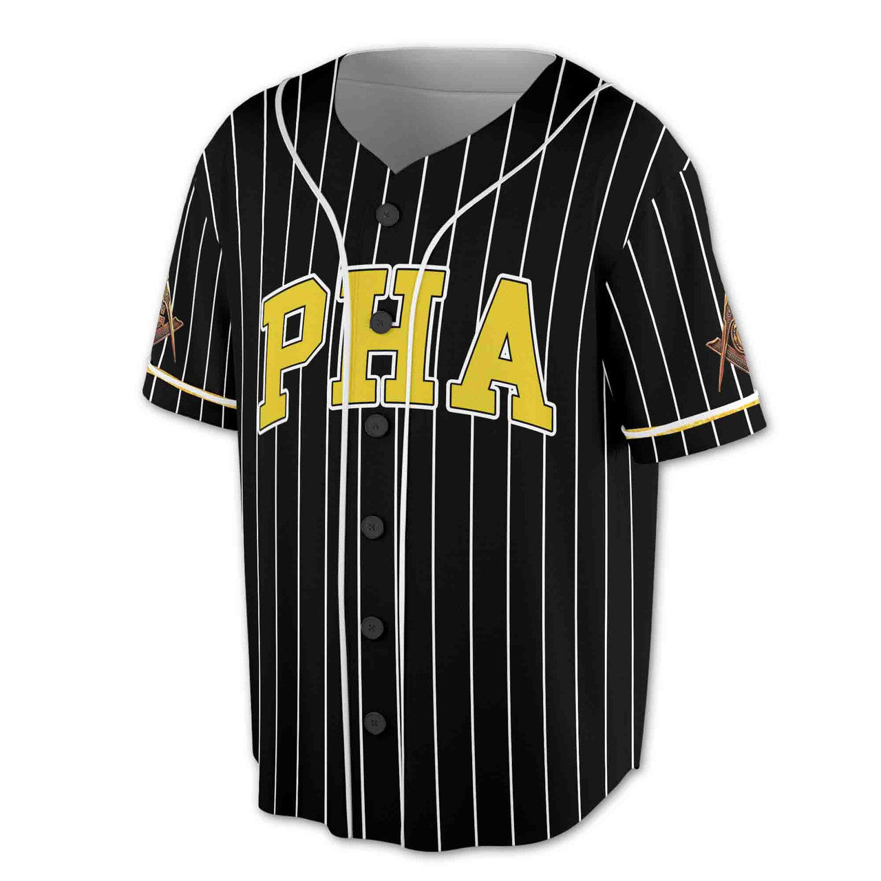 Customize Name, Lodge Name PHA Masonic Baseball Jersey S-5XL - FUKAMASONIC