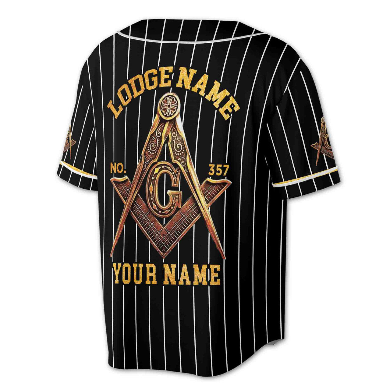 Customize Name, Lodge Name PHA Masonic Baseball Jersey S-5XL - FUKAMASONIC