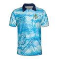 Customize Name Lodge Name Masonic Freemasonry Blue Fish Men's Polo Shirt S-5XL - FUKAMASONIC